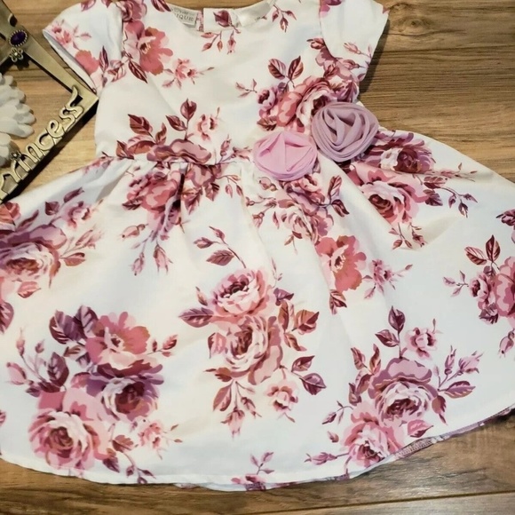 Koala Baby Dress Floral Special Occasion/Sunday Dress Dressy Fancy Size 12Months - Picture 7 of 12